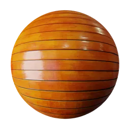 High-resolution PBR glossy wooden planks texture for 3D modeling and rendering in Blender.