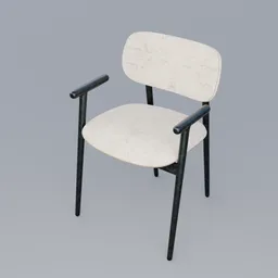 Modern Minimalist Upholstered Armchair