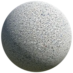 High-resolution PBR Large Aggregate Concrete material, tileable texture perfect for Blender 3D rendering and other 3D applications.