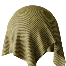 Yellow Pleated Fabric