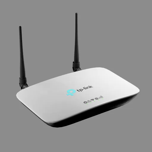 Tp-Link Wi-Fi Router 3D Model - White