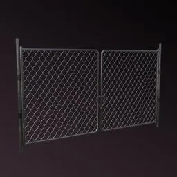 "Highly detailed and realistic 3D model of a Military Gate in Blender 3D. Featuring a chain link fence and inspired by Walter Haskell Hinton, this high poly model is perfect for creating immersive environments and game setups. Ideal for designers and enthusiasts looking for a top-quality, detailed fence model for their Blender 3D projects."