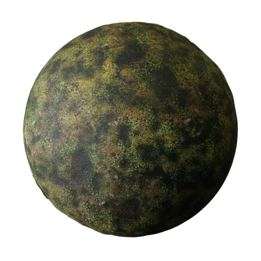 Highly customizable Blender 3D PBR Grass Weeds Rocks material with 4K textures for realistic rendering.
