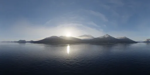 Aerial Lake Mountain Landscape