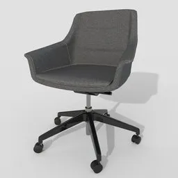 Offcie Chair Grey Fabric