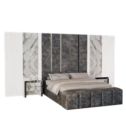 Marble Accent Bed Set