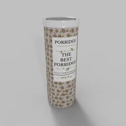 Porridge Metal Can