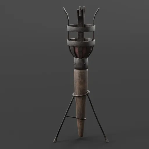 Medieval Torch Stand