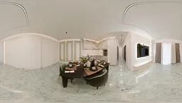 Modern Dining and Living Interior