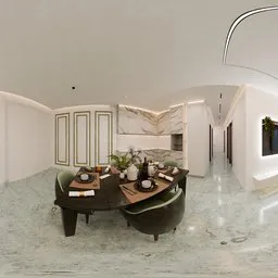 Modern Dining and Living Interior