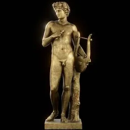 statue of Brass Apollo by CV