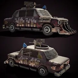Lada 2101 . Apocalyptic car