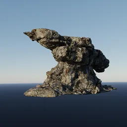 Rugged Rock Formation