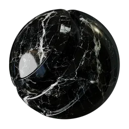 Black Luminous Marble