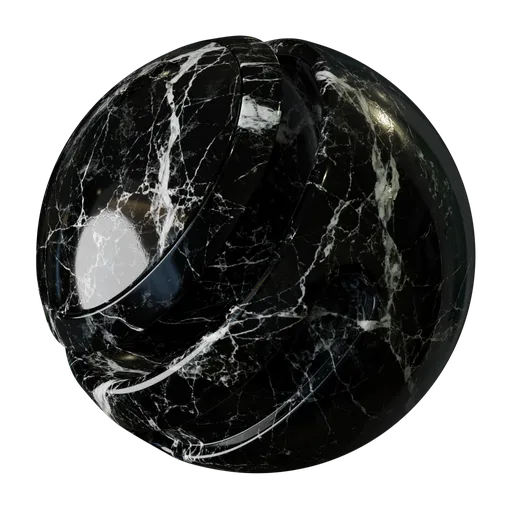 Black Luminous Marble