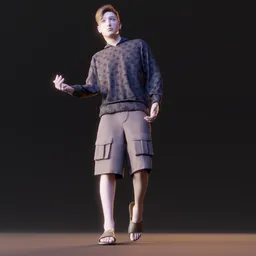 Young western male human
