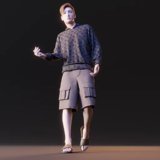 Young western male human