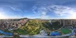 Green tree mountain cloud bluesky