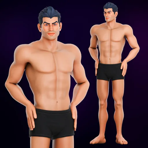 Kane Character Stylized Rigged