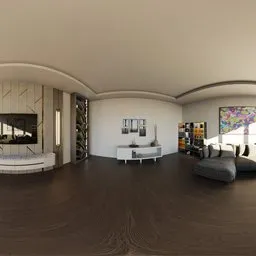 Modern Living Room Sunlight