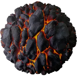 Rock and lava