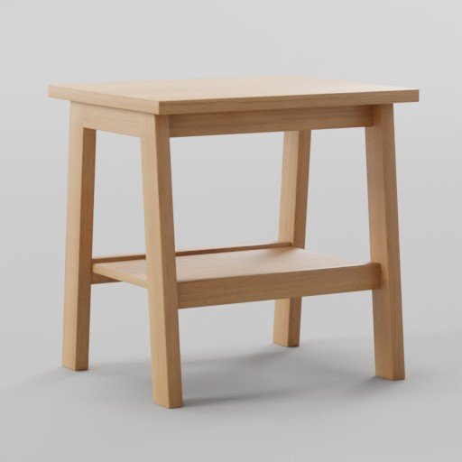 Ikea Lunnarp Side Table 55x55x45 Tables models BlenderKit