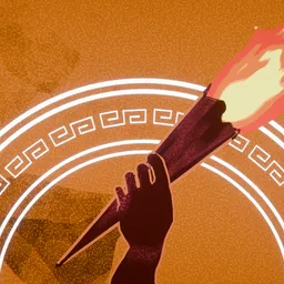 Stylized Flaming Matchstick