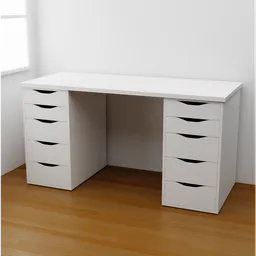 Ikea Desk With two Drawer