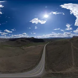 Aerial Canadian Landscape Sunny Day