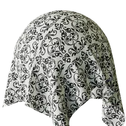 Black&white patterned fabric
