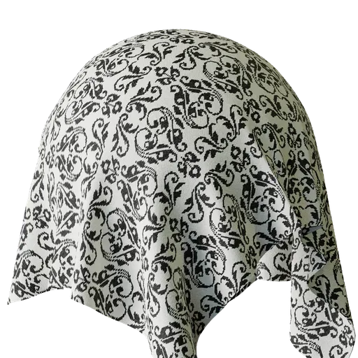 Black&white patterned fabric