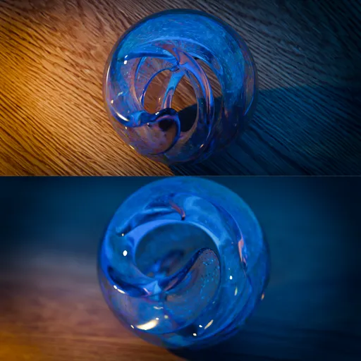 Abstract Twisted Glass Sphere