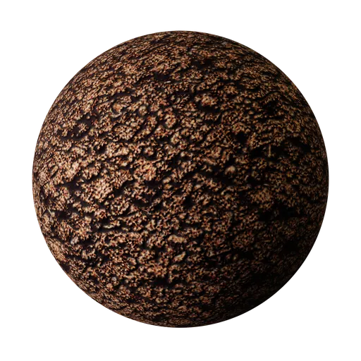 High-resolution PBR dry soil texture for 3D modeling and Blender material.