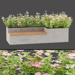 Green Bench Planter