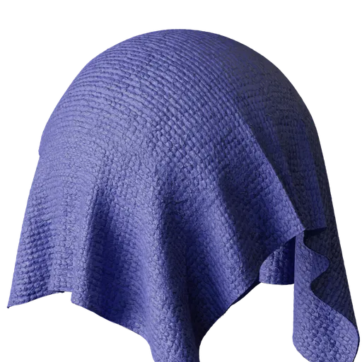 Periwinkle Terrycloth Fabric