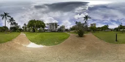 Path in City Park Day