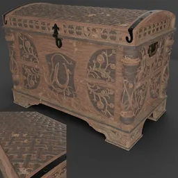 Old antique chest