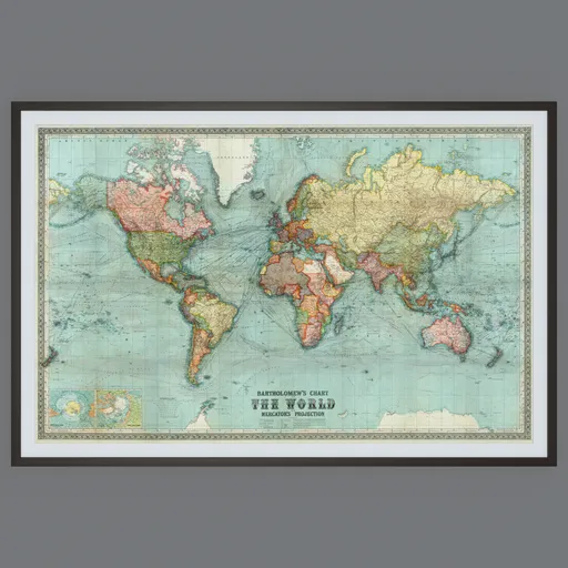 World Map Wall Hanging