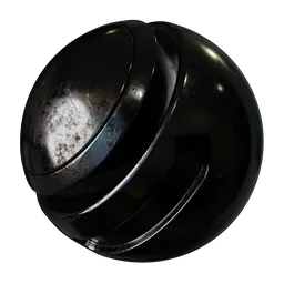 Realistic PBR aluminium texture showing wear and scratches, ideal for 3D modeling and rendering in Blender.