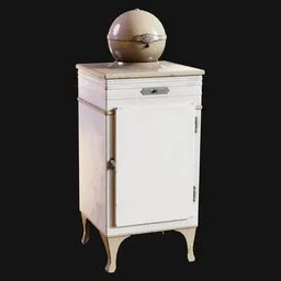 1930s Globe-Top Refrigerator Worn