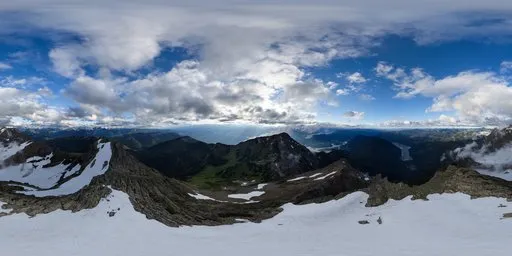 Dramatic Sky Mountain Peak