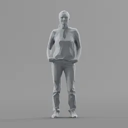 Lowpoly Female Standing