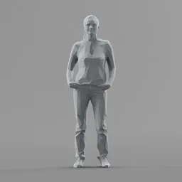 Lowpoly Female Standing