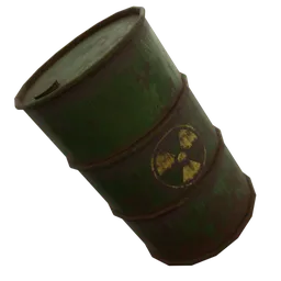 Rusty barrel with chemicals