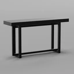Modern Black Entryway Console Table