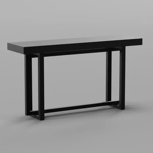 Modern Black Entryway Console Table