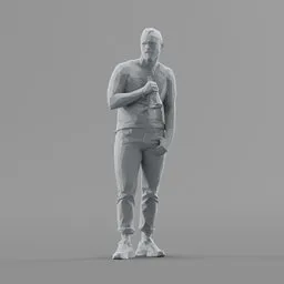 Lowpoly Male Standing