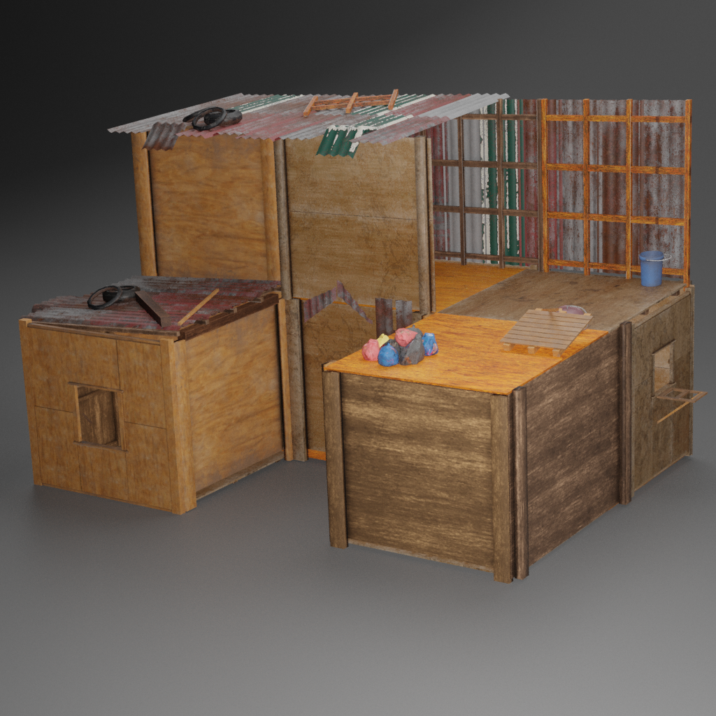 Plywood Palaces 3D Private models BlenderKit