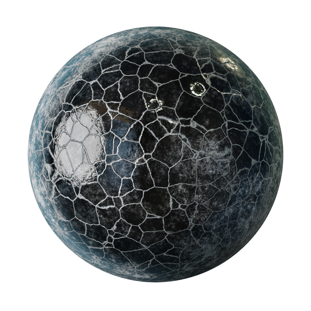 Procedural Cracked Ice FREE 3D ice materials BlenderKit
