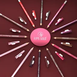 Lip liner with sharpenr cap all shades